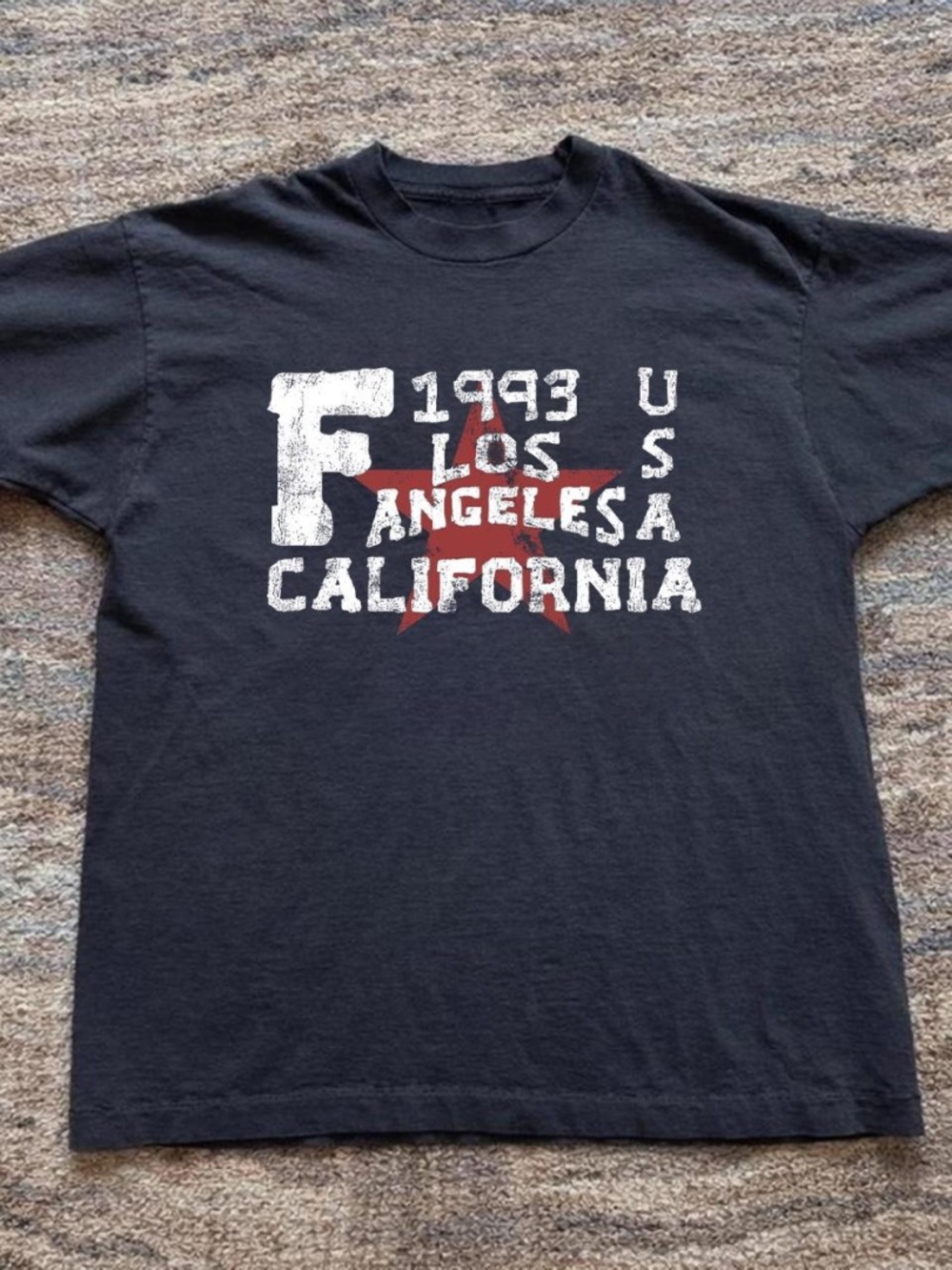 Los Angeles California Graphic Tee - Black